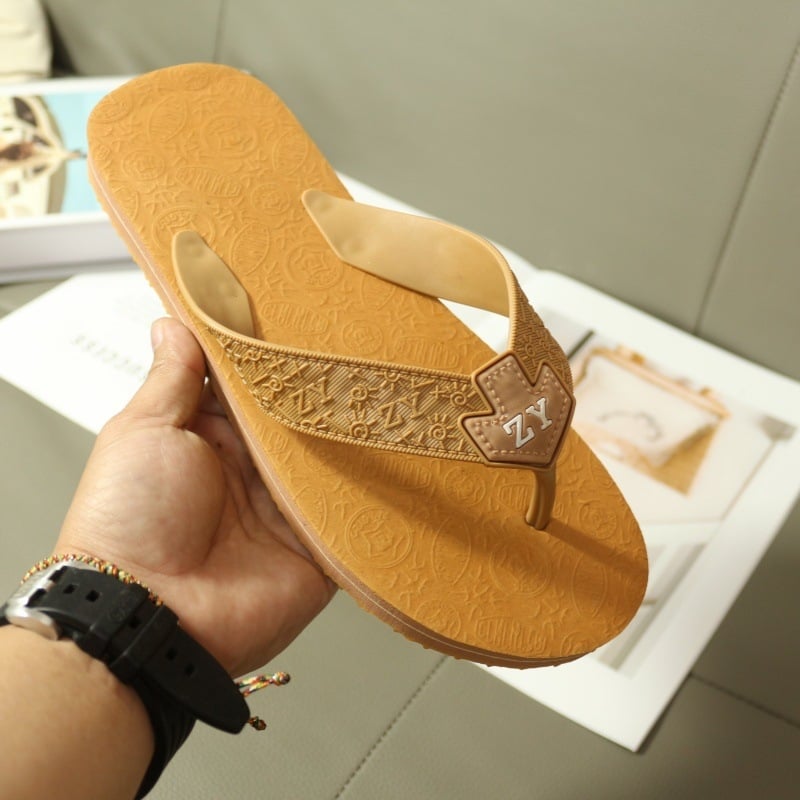 Muške japanke s debelim gumom na potplatu, PVC gornji dio, potplat oblikovan injekcijom, otvoreni prsti, ležerni stil