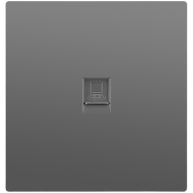 86-тип панел със две гнезда за компютър, стенен монтаж, 10A, под 50V, PVC корпус