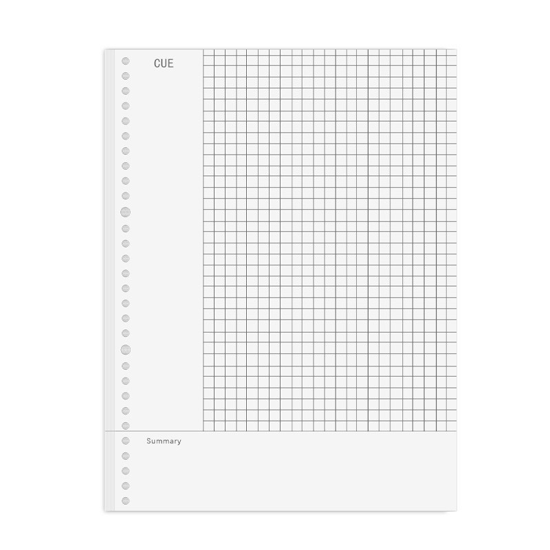 Loose-leaf refill za bilježnicu, B5, 60 listova, otvori 20-26-30, unutarnje stranice od papira, moguć ispis logotipa