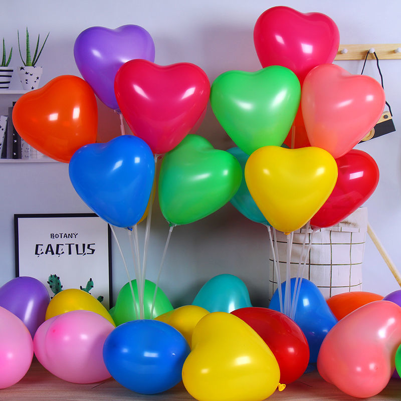 Lateksni balon u obliku srca s tiskanom logom – Huajin, dekor za vjenčanje i zabave
