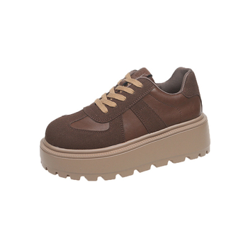 Platformne tenisice, retro stil, PU gornji dio, gumena potplat, srednja visina potpetice 3-5 cm