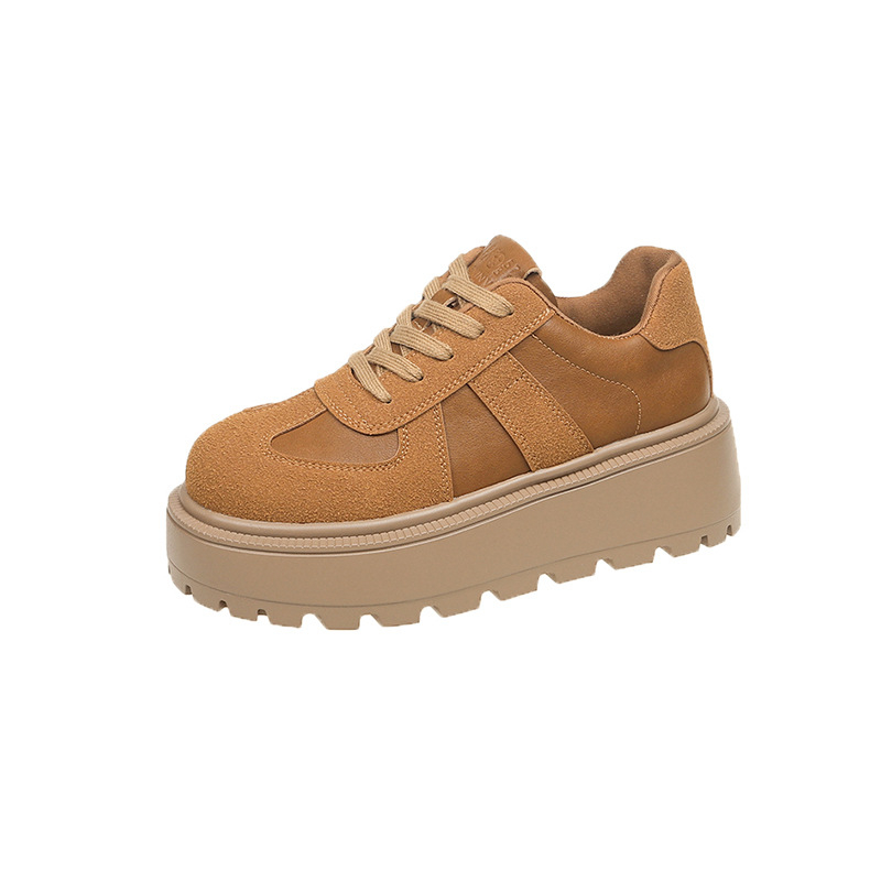 Platformne tenisice, retro stil, PU gornji dio, gumena potplat, srednja visina potpetice 3-5 cm