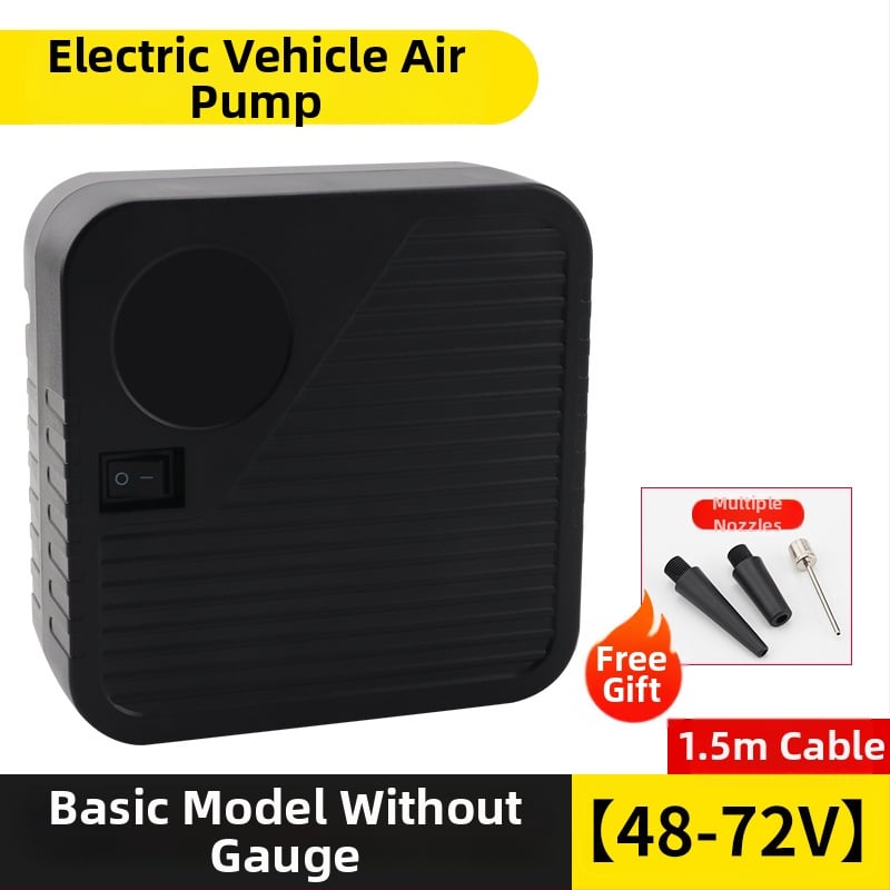 Портативна помпа за автомобилни гуми, батерийно захранване, диапазон на напрежение 36–96V, 120W, 5A