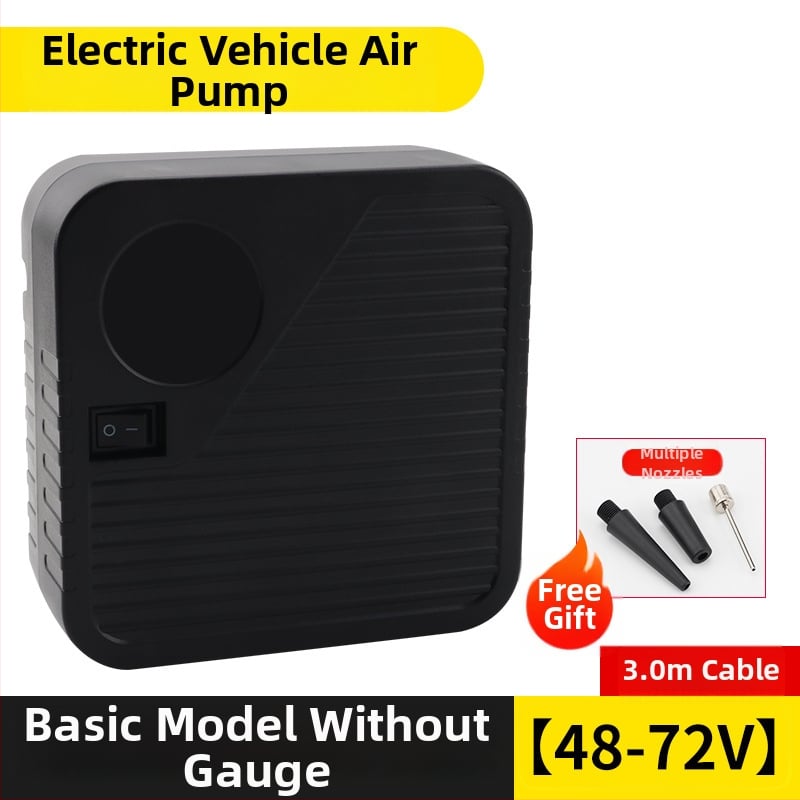 Портативна помпа за автомобилни гуми, батерийно захранване, диапазон на напрежение 36–96V, 120W, 5A