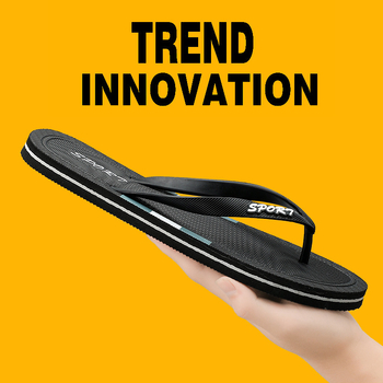 Muške papuče za ljeto, protuklizne, otvoreni prsti, PU gornji dio, EVA potplat, injekcijski oblikovan potplat