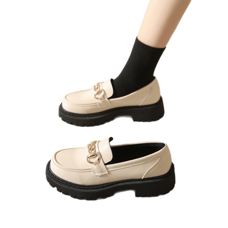 Ženske loaferice s okruglim vrhom, PU gornji dio, niski dizajn, gumeni potplat, niski pet 1–3 cm