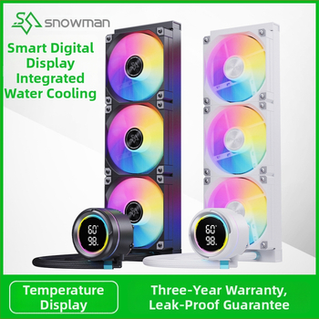 Snowman Km360 CPU hlađenje tekućinom s digitalnim zaslonom, hidridni radijator bakar-aluminij, 1800 RPM, 35 dB, inteligentna kontrola temperature