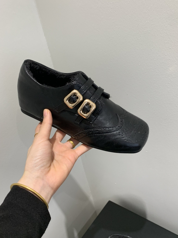 Mary Jane loafer cipele s unutarnjim povećanjem visine od 4 cm, retro stil s kopčom, podstava od umjetnog pliša, PU gornji dio, gumeni potplat