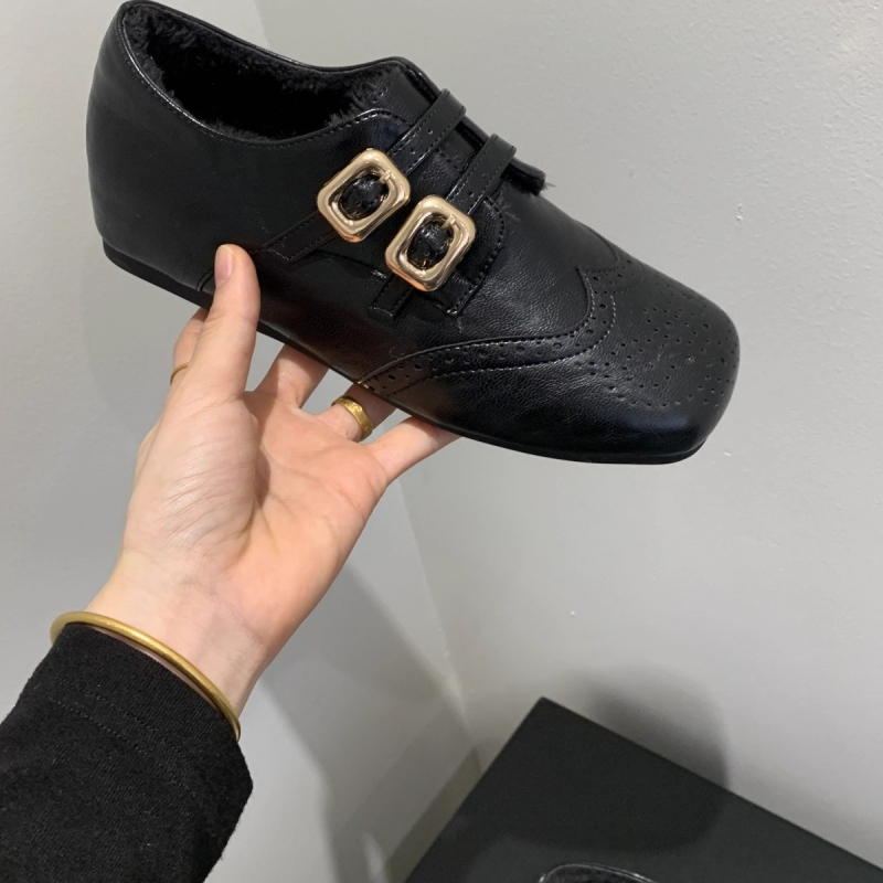Mary Jane loafer cipele s unutarnjim povećanjem visine od 4 cm, retro stil s kopčom, podstava od umjetnog pliša, PU gornji dio, gumeni potplat