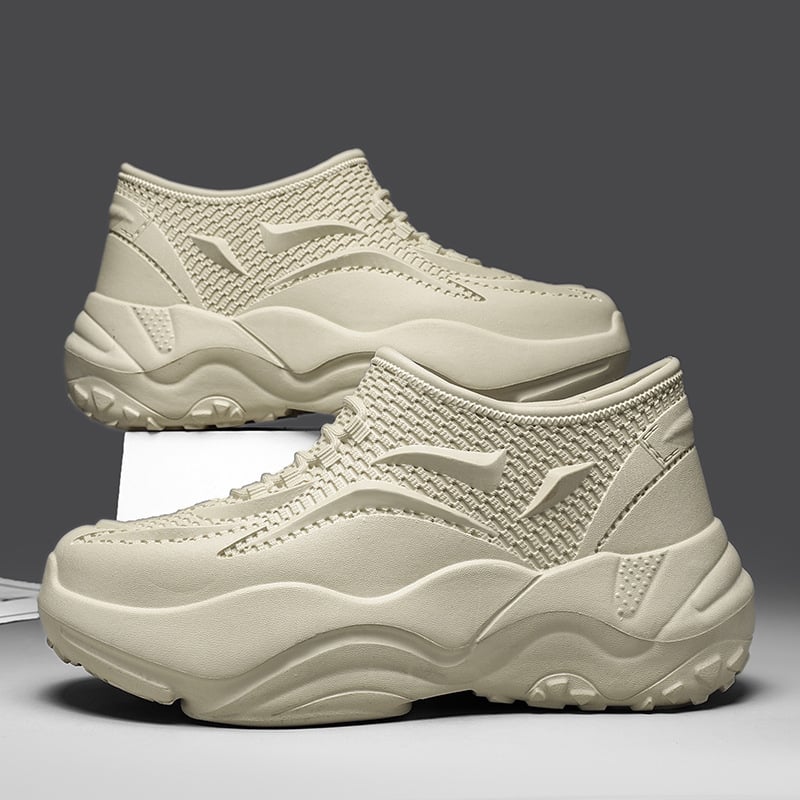 Unisex EVA esőcsizma műszőrme béléssel, középmagas csővel, vízálló és csúszásmentes munkacipő mind a szezonokra