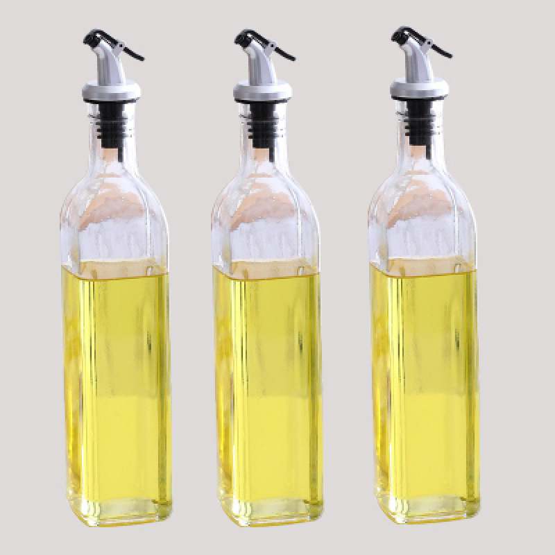 Keramički set posuda za začine u kuhinji — bočice za ulje, sol, sezamovo ulje, umak i ocat s automatskim poklopom, japanski stil