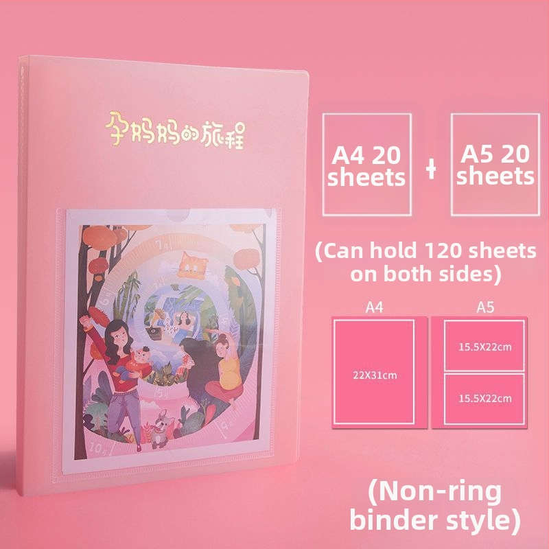 Tehotenské vyšetrenia záznamová kniha, plastová dátová kniha, 20 strán, tlačené logo, možnosť prispôsobenia