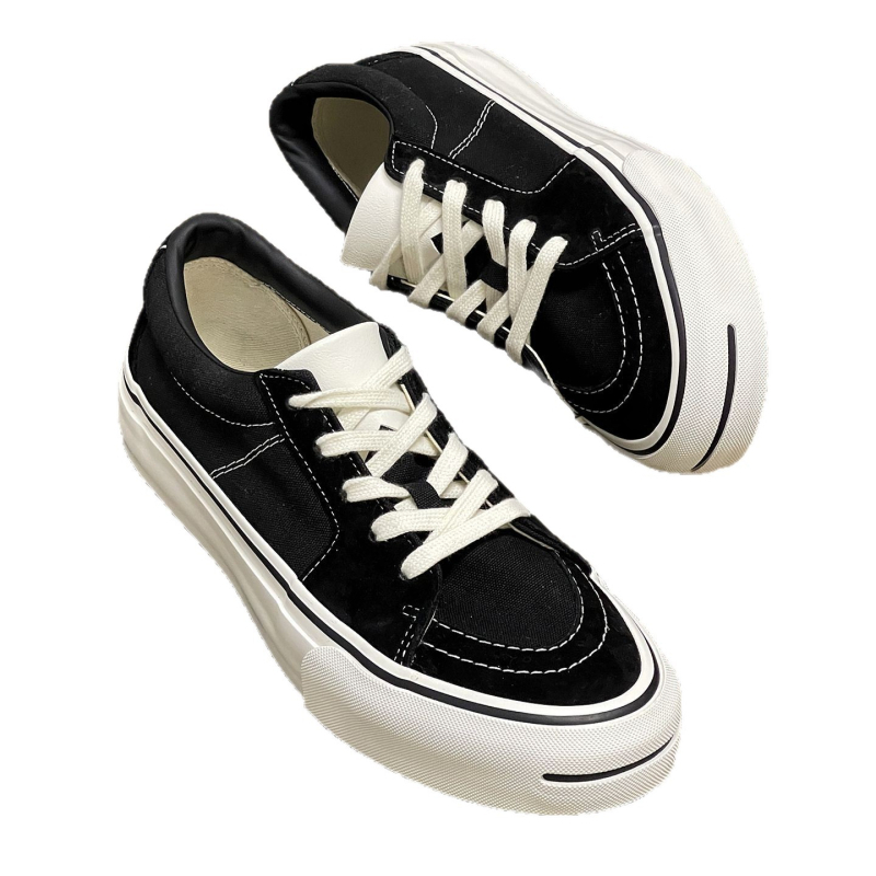 Sk8 jesenske radne tenisice, retro niski vrh, koža sa šavovima, unisex
