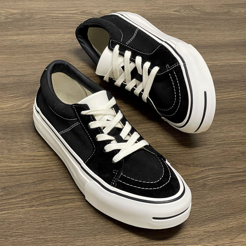 Sk8 jesenske radne tenisice, retro niski vrh, koža sa šavovima, unisex