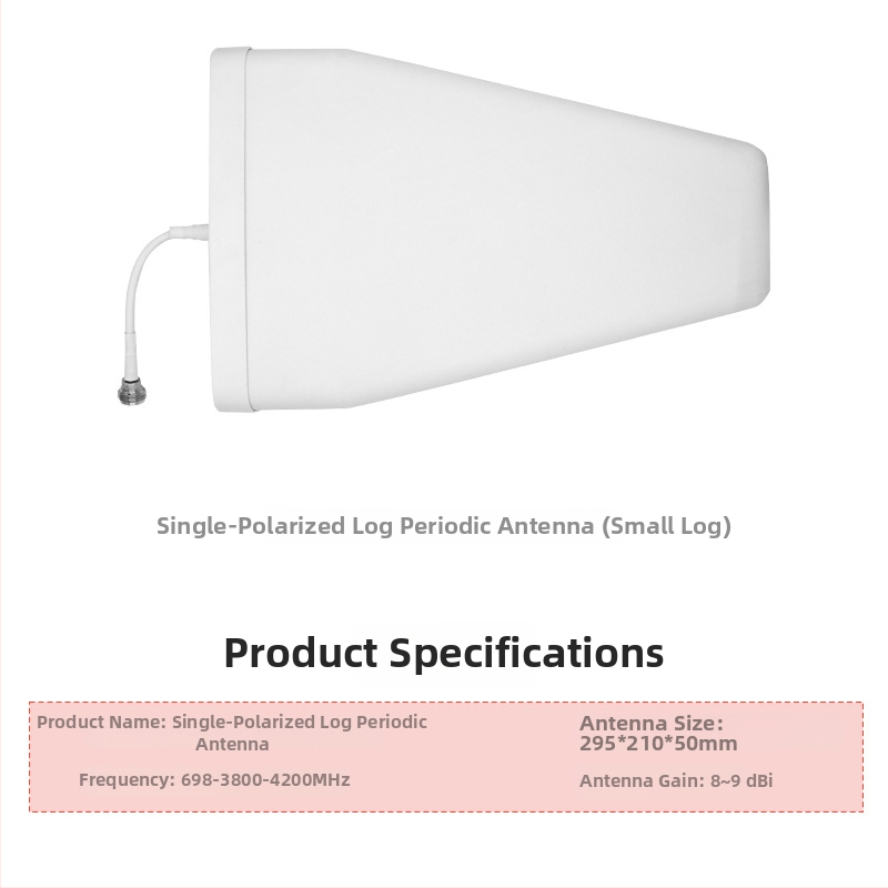 Log–periodična antena, 10 dBi zisk, 698–4000 MHz, vanjska, ayissmoye XDS