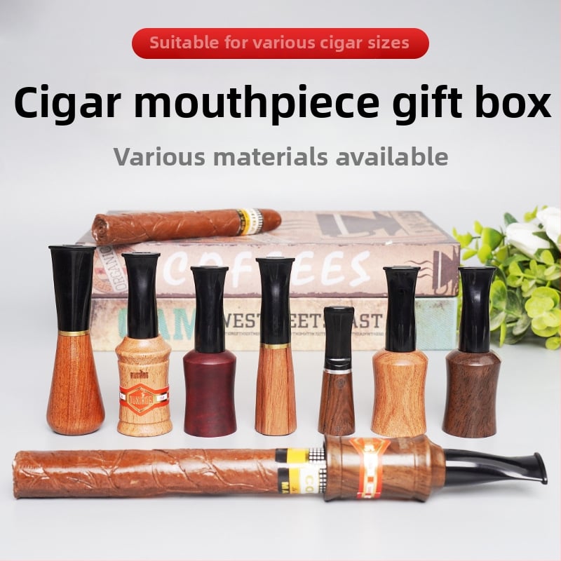 Φορητή ξύλινη βάση φίλτρου για πούρα από Rosewood και Ebony, με δυνατότητα προσαρμογής