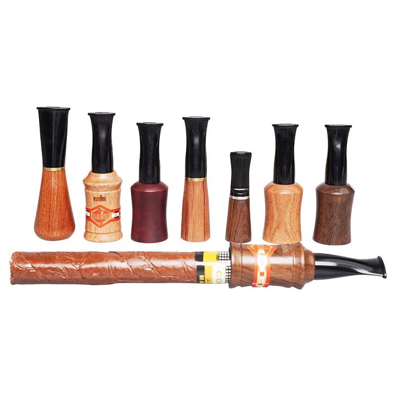 Φορητή ξύλινη βάση φίλτρου για πούρα από Rosewood και Ebony, με δυνατότητα προσαρμογής