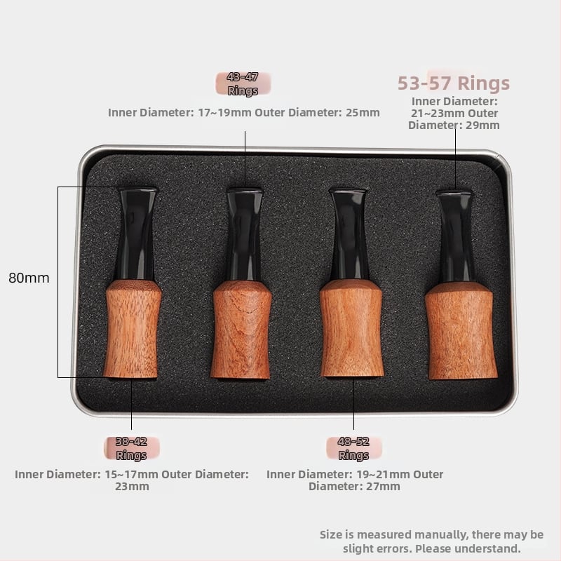 Φορητή ξύλινη βάση φίλτρου για πούρα από Rosewood και Ebony, με δυνατότητα προσαρμογής