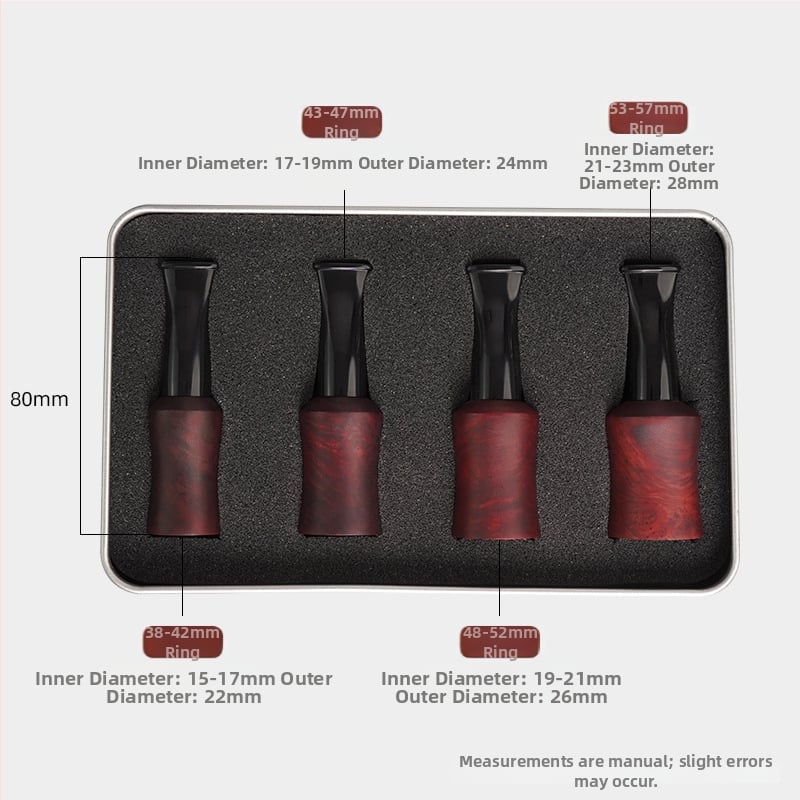 Φορητή ξύλινη βάση φίλτρου για πούρα από Rosewood και Ebony, με δυνατότητα προσαρμογής