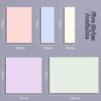 Lepiace poznámky s dlhými indexovými pásikami – 100 listov, hrubý papier, 0.044 kg, základné balenie, Chuangyi