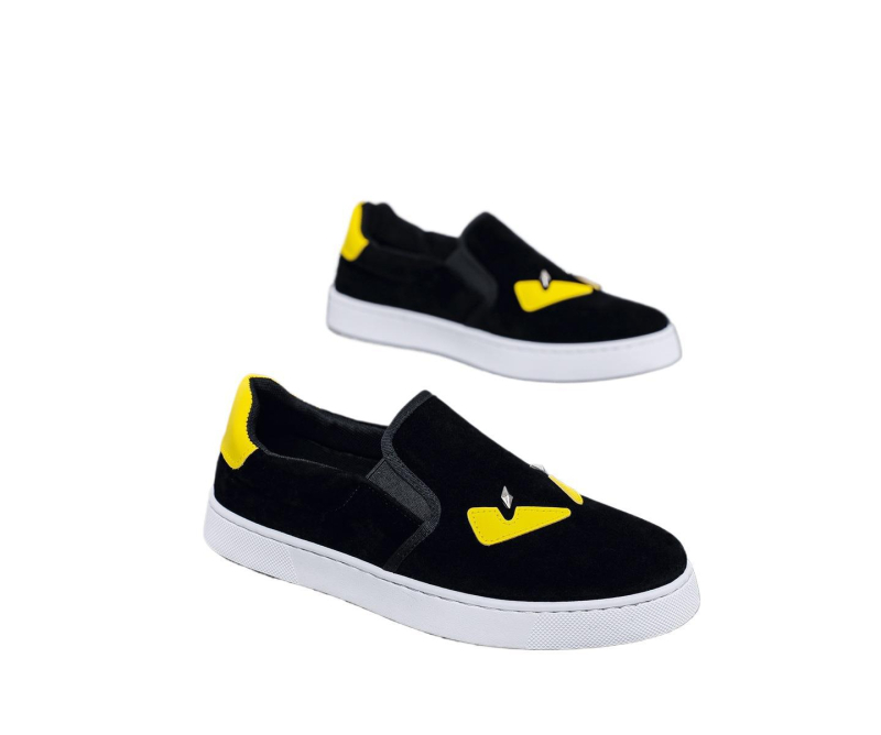 Muške Slip-On tenisice s nubuk gornjim dijelom, gumom potplatom, mrežastom unutrašnjosti, vulkaniziranom potplatom