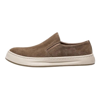 Muške Slip-On mokasice, prozračne gornje od mikrovlaknaste kože, gumeni potplat, oštar vrh, vulkanizirana konstrukcija, zima 2024