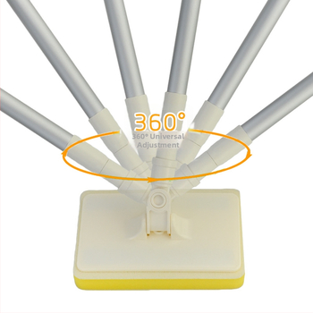 Βούρτσα μπάνιου με μακριά λαβή για καθάρισμα πλακιδίων μπάνιου και κουζίνας — Υλικά: PP + αλουμινένιος σωλήνας + σφουγγάρι υψηλής πυκνότητας; Βάρος 313 g