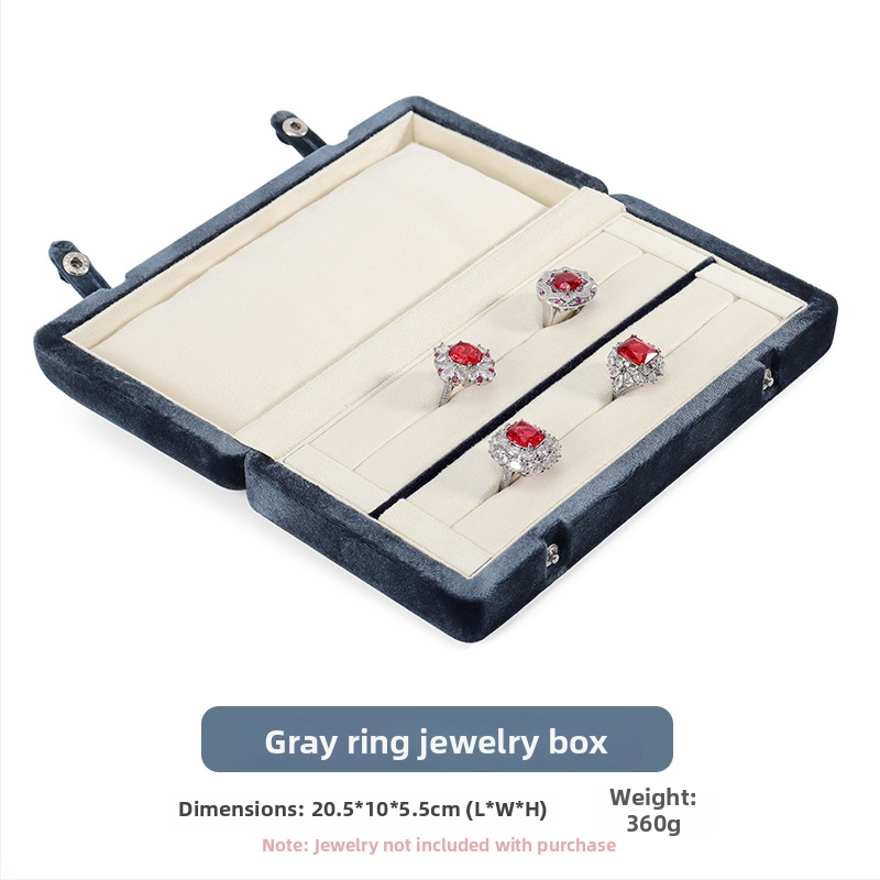 Kutija za nakit – drvena jezgra s velurom u unutrašnjosti, dvostruki preklopni poklopac, Hengmei marka, porijeklo Kina, pakiranje u kutiji