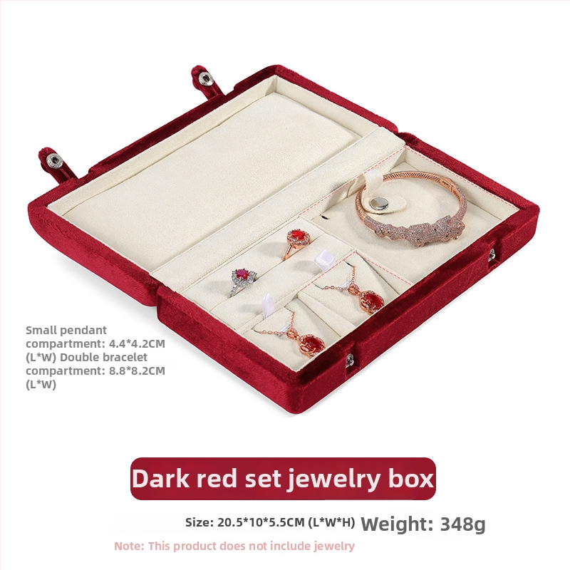 Kutija za nakit – drvena jezgra s velurom u unutrašnjosti, dvostruki preklopni poklopac, Hengmei marka, porijeklo Kina, pakiranje u kutiji