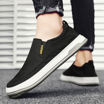 Platnene muške tenisice – prozračne, brzo se suše, Slip-On, gornji dio od platna, EVA uložak
