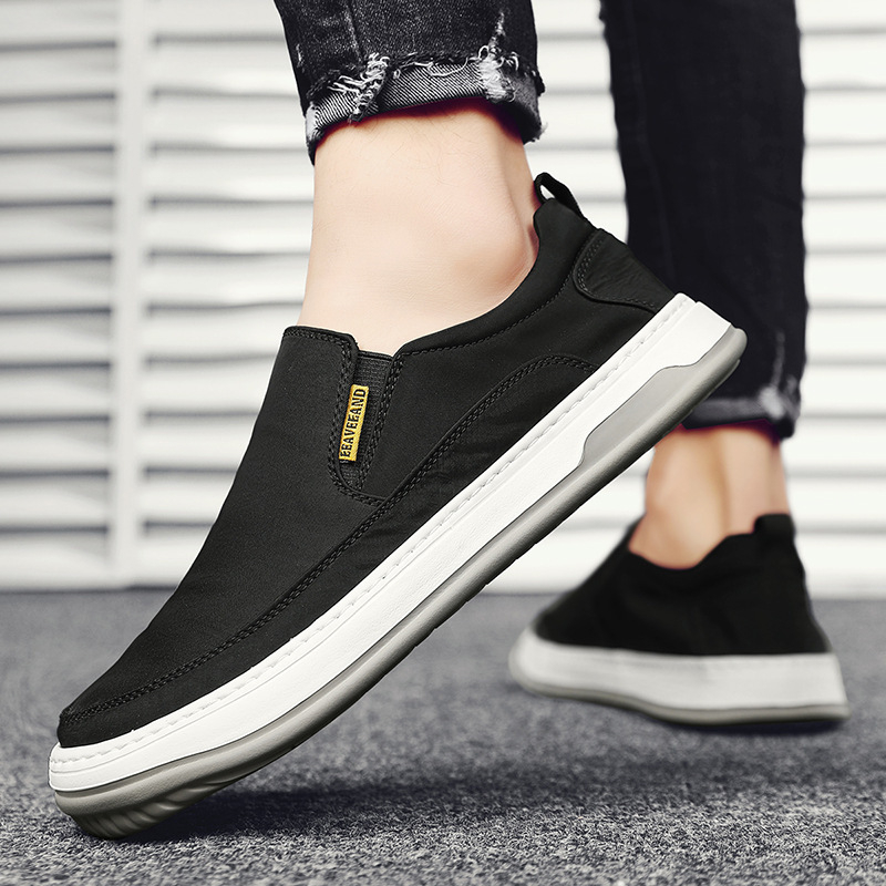 Platnene muške tenisice – prozračne, brzo se suše, Slip-On, gornji dio od platna, EVA uložak