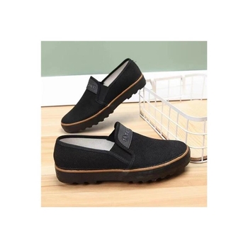 Slip-on radne cipele; otporne na habanje; gornji dio od platna; potplat od gume; unisex