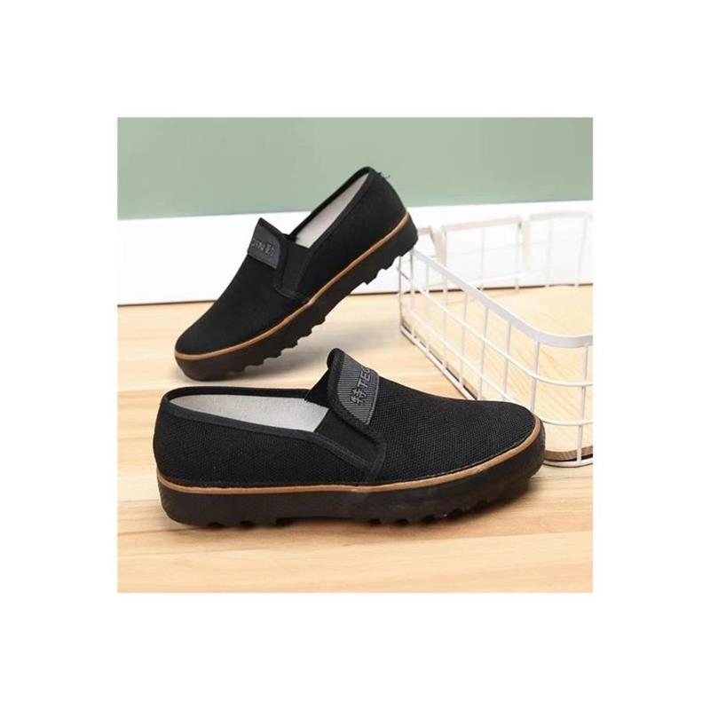 Slip-on radne cipele; otporne na habanje; gornji dio od platna; potplat od gume; unisex