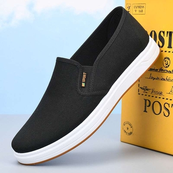 Muške platnene Slip-On casual tenisice za jesen, prozračne, protuklizna gumena potplata
