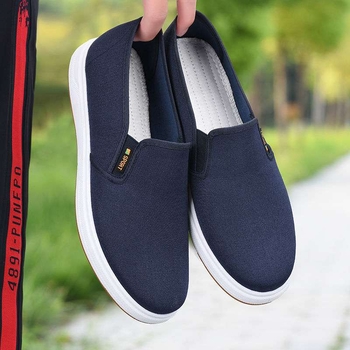 Muške platnene Slip-On casual tenisice za jesen, prozračne, protuklizna gumena potplata