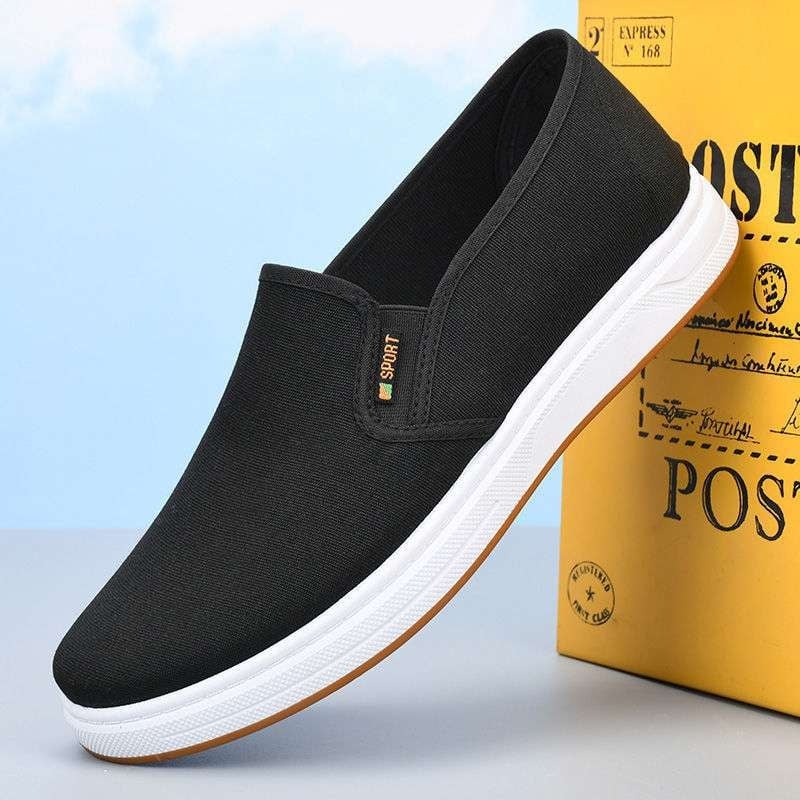 Muške platnene Slip-On casual tenisice za jesen, prozračne, protuklizna gumena potplata
