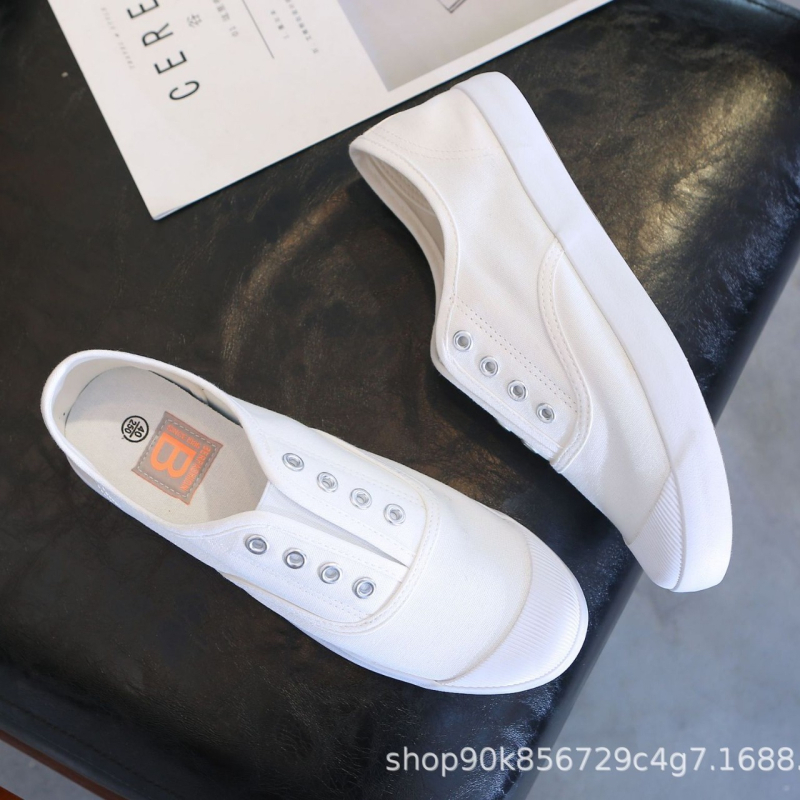 Bell muške slip-on tenisice od platna, gumena potplat, ravna peta, zaobljeni nos