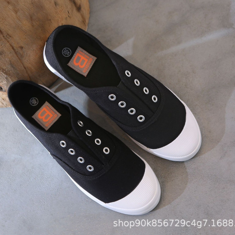 Bell muške slip-on tenisice od platna, gumena potplat, ravna peta, zaobljeni nos