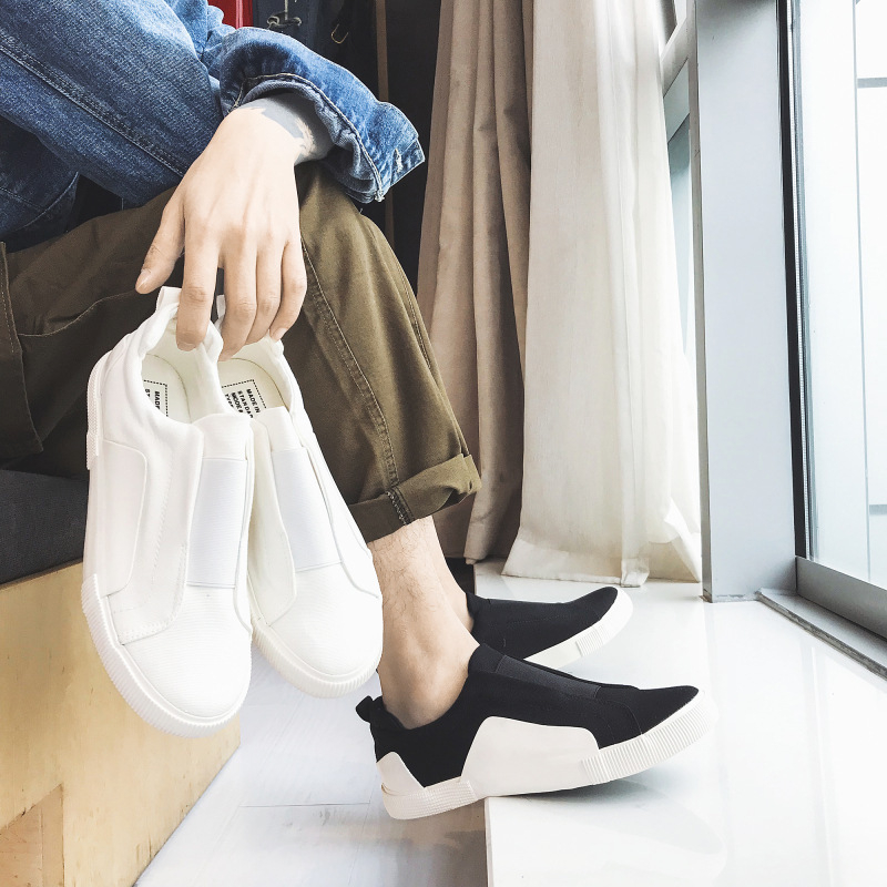 Muške platnene tenisice, korejskog stila slip-on, prozračne, lagane, protuklizne, gumeni potplat Ys04