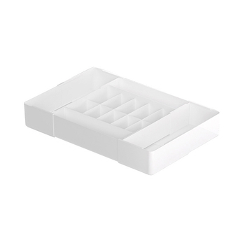 Kutija za donje rublje s pregradama, teleskopski ladica, 18L kapaciteta, PP plast, model 88066.