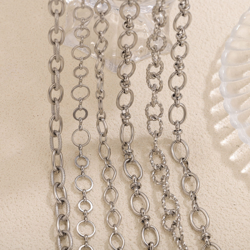 O alakú rozsdamentes acél lánc – Szabványos lánc, Elektrolitikus fényesség, Chenying Jewelry, Testreszabható