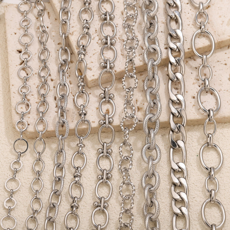 O alakú rozsdamentes acél lánc – Szabványos lánc, Elektrolitikus fényesség, Chenying Jewelry, Testreszabható