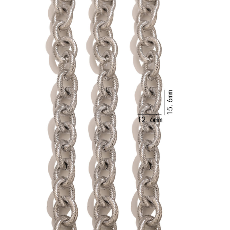 O alakú rozsdamentes acél lánc – Szabványos lánc, Elektrolitikus fényesség, Chenying Jewelry, Testreszabható