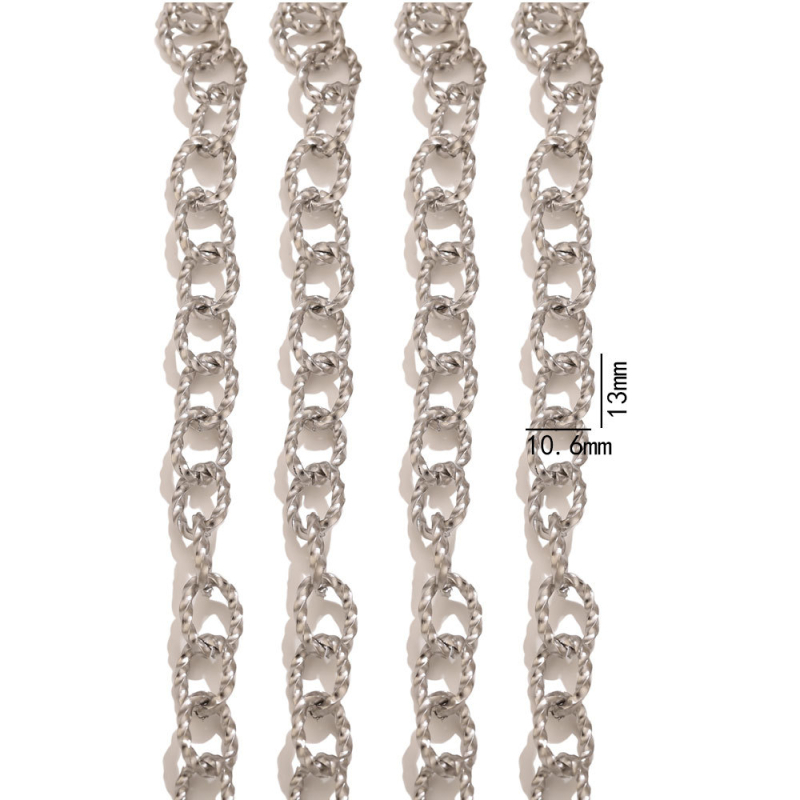 O alakú rozsdamentes acél lánc – Szabványos lánc, Elektrolitikus fényesség, Chenying Jewelry, Testreszabható