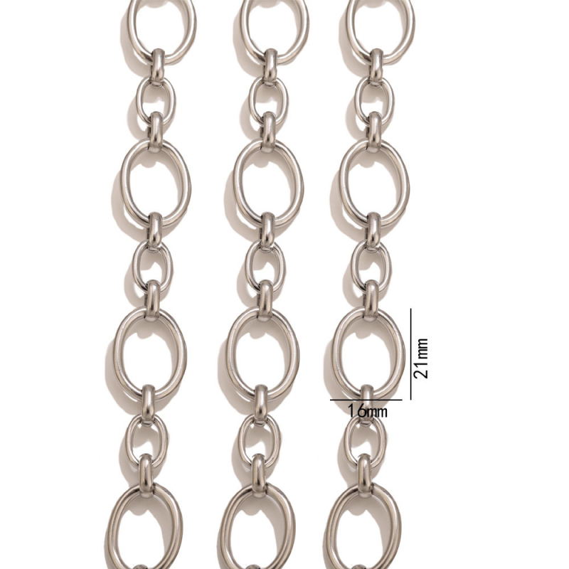 O alakú rozsdamentes acél lánc – Szabványos lánc, Elektrolitikus fényesség, Chenying Jewelry, Testreszabható