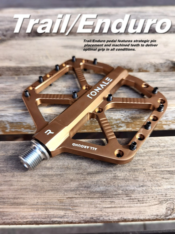 Πεντάλ ποδηλάτου βουνού από κράμα αλουμινίου, 3 ρουλεμάν, μοντέλο TONALE, ευρύ κράτημα για MTB και εκτός δρόμου