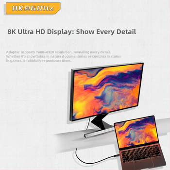 Adaptor magnetic USB-C cu funcționalitate completă – USB4.0, Încărcare rapidă PD240W, video 8K, transfer 80Gbps (Type-C masculin la feminin)