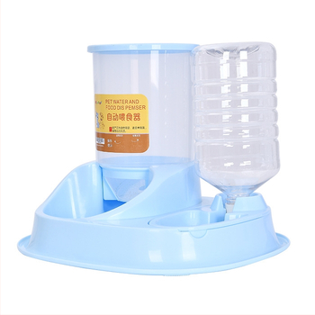 Αυτόματος τροφοδότης και ποτιστής για γάτες και σκύρους — πλαστικό, μάρκα Joon-woo, πλήρες σετ με μπολ γάτας και σκύλου