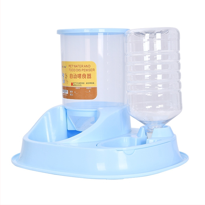 Αυτόματος τροφοδότης και ποτιστής για γάτες και σκύρους — πλαστικό, μάρκα Joon-woo, πλήρες σετ με μπολ γάτας και σκύλου