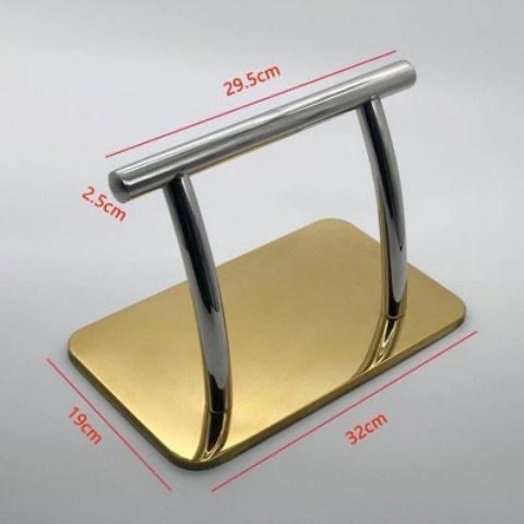 Podnožje za noge za frizerski stolac, nehrđajući čelik, moderan stil, model Pedal, marka Xindali, demontažni